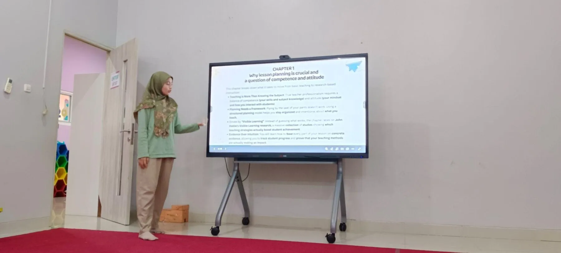 Presentasi guru dalam sesi Teacher Appraisal
