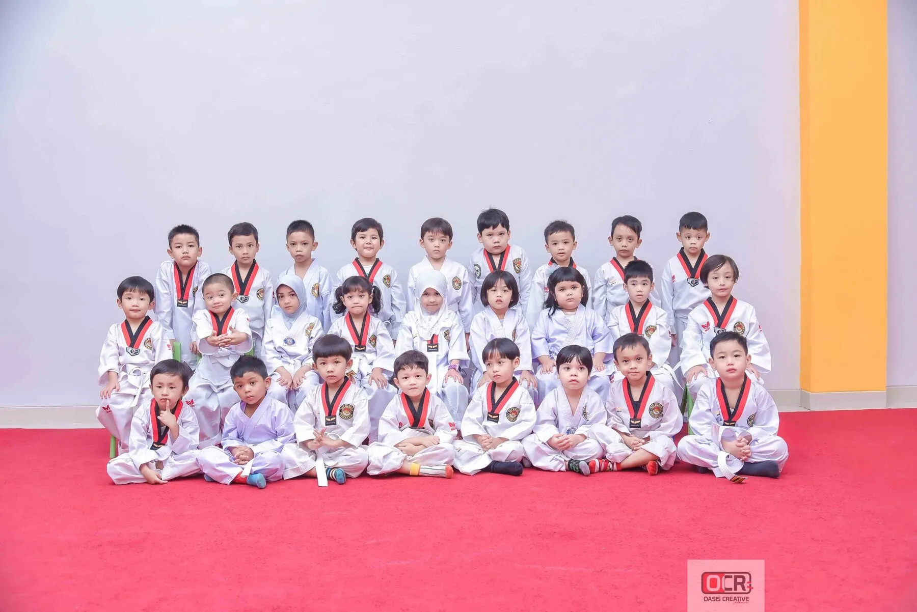 Siswa ekstrakurikuler Taekwondo